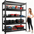 47''W Wire Garage Metal Shelving, 3000 Lbs Heavy-Duty Garage Storage Shelves, 5-Tier Adjustable Reinforced Shelves for Laundry Rooms, Basements, Kitchens&Outdoor (47''W*24''D*71''H)
