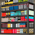 65" Wide Heavy Duty Garage Shelving Units, 6-Tier Deep Storage Shelves,Black Metal Garage Shelves,Steel Shelf,Large Storage Rack,Industrial Shelving for Shop, 65" W x 24" D x84 H,2 Pack