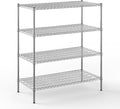 24" Deep x 48" Wide x 54" Height Wire Shelving Kit | 4-Tier | NSF Commercial Storage Rack Unit
