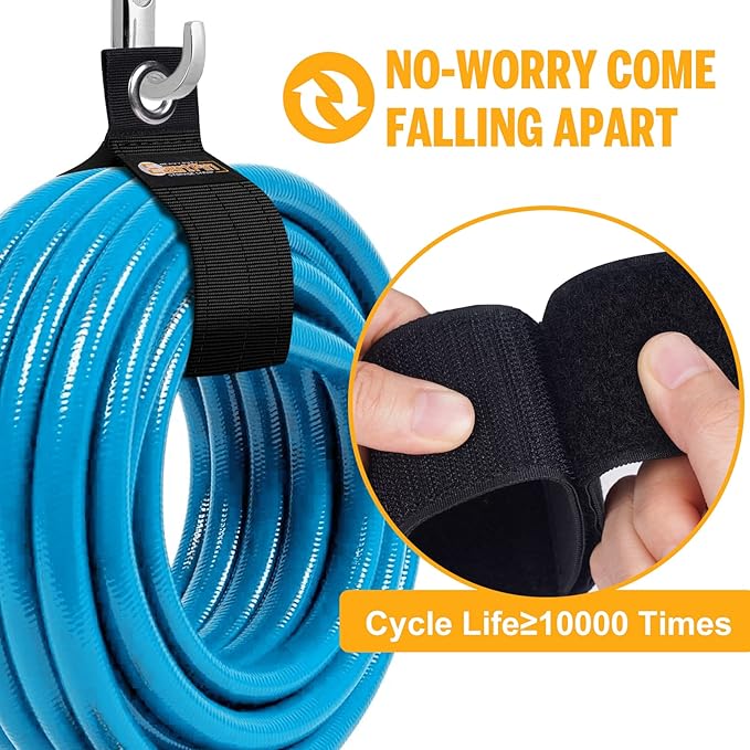 Storage Straps for Men - Extension Cord Organizer Holder, Cable Wrap Keeper, Garage Wall Organization, Stocking Stuffers and Gifts for Men Who Have Everything