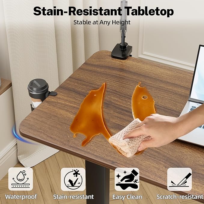 Adjustable Overbed Bedside Table with Wheels(31.2" W), Hospital Bed Table Over The Bed, Mobile Standing Desk Rolling Computer Cart, Laptop Desk with Cup Holder, Phone & Tablet Holder