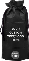 DISCOUNT PROMOS Non-Woven Vineyard Two Bottle Wine Bags