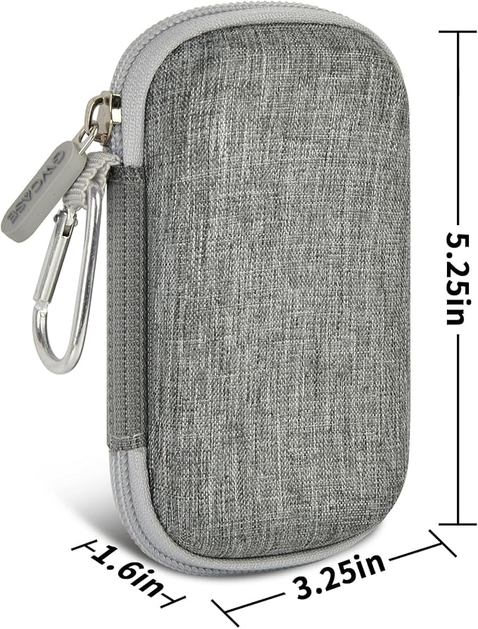 Hard Case Compatible with SanDisk Extreme PRO 500GB 1TB 2TB 4TB Portable External SSD. Carrying Travel Holder for Crucial X8 Solid State Drive (Box Only)-Grey