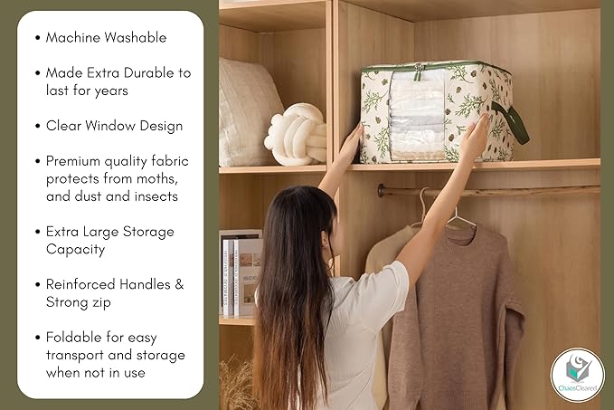 Canvas Storage Bags 2 Pack (Mistletoe Bag 2 Pack)