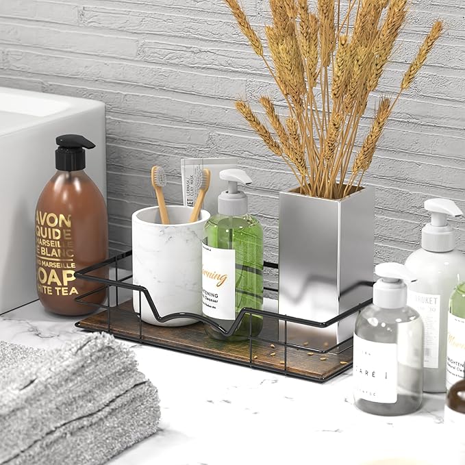 Simple Houseware Wall Mount Ironing Board Holder with Hanger Storage Shelf, Black