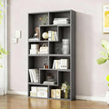 Expandable Bookcase with Adjustable Width,Wooden Room Divider Bookshelf,Standing Display Storage Organizer for Living Room,Study Room or Home Office