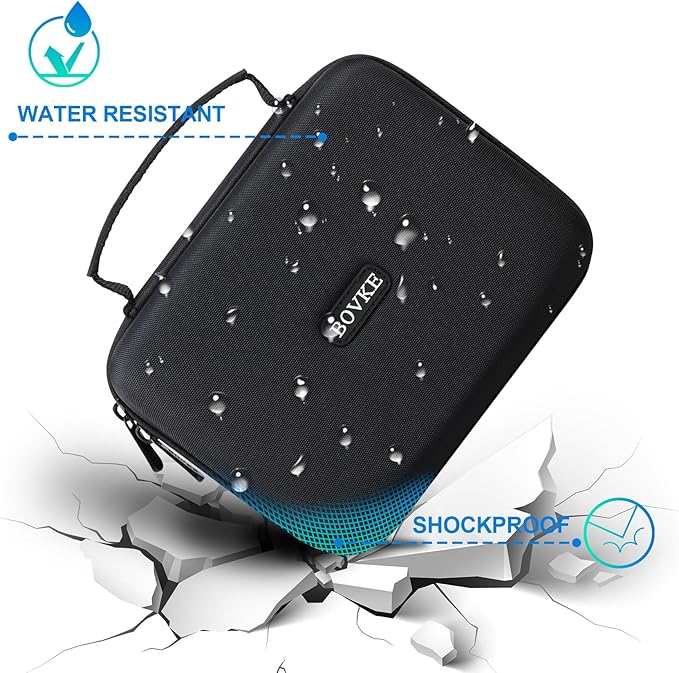 BOVKE Hard Drive Case for Seagate Expansion WD Elements My Book Desktop External Hard Drive HDD 6TB 8TB 10TB 12TB 14TB 16TB 18TB 22TB 24TB 26TB 28TB, 3.5 Inch Portable Desktop HDD Case, Black+Black
