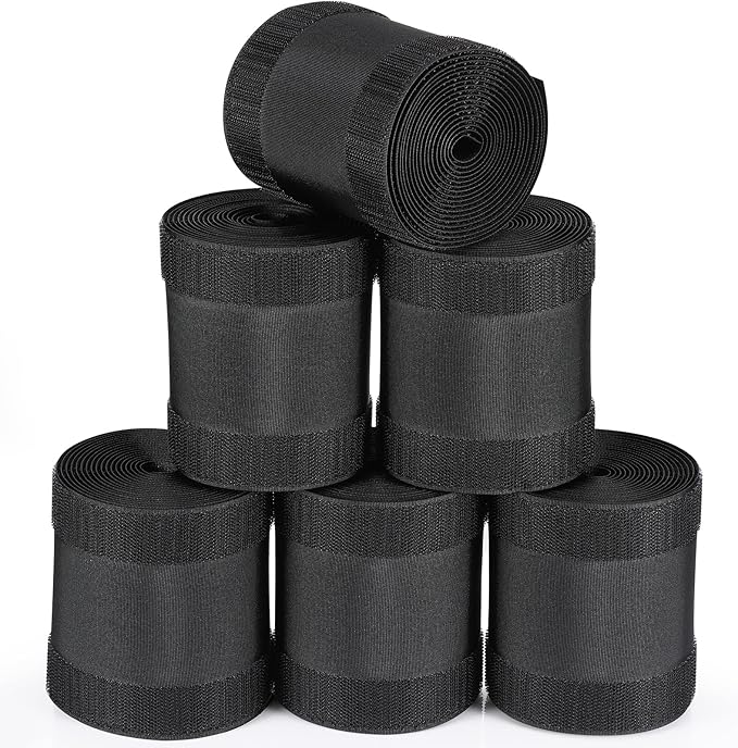 WILLBOND Carpet Cord Cover Cable Protector Floor Cover Cable Protector Management Only for Commercial Office Carpet(59.06 ft,Black)