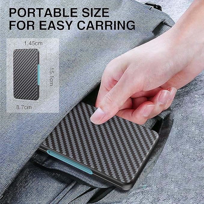HEIYING Memory Card Case for SD/TF Cards,Portable SD Card Holder Storage Case Compatible with 20 SDXC SDHC and 20 TF Cards Slots