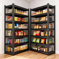 Heavy Duty Steel Metal Shelving Storage Shelves for Pantry/Kitchen/Laundry/Commercial/Garage/Basement, 36" Wx16 Dx78 H, 3000LBS Capacity, Adjustable, Brushed Finish,6 Tier Tall Shelf