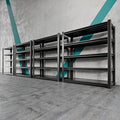 5 Tier Adjustable Metal Shelving Storage Rack,Storage Shelves,59.8" Wx24 Dx76.6 H Garage Shelving Heavy Duty,Industrial Shelving Unit for Basement,Warehouse,Garage Organization.4 Pack