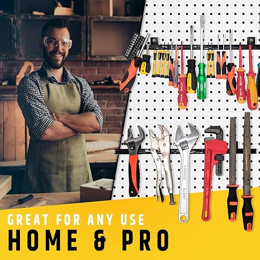 17" Heavy-Duty Magnetic Tool Holder (Upgraded Version) - Extremely Powerful Magnetic Pull Force to Hold Heavy Tools - Professional Space-Saving Magnetic Bar - Tool Organizer Rack/Strip