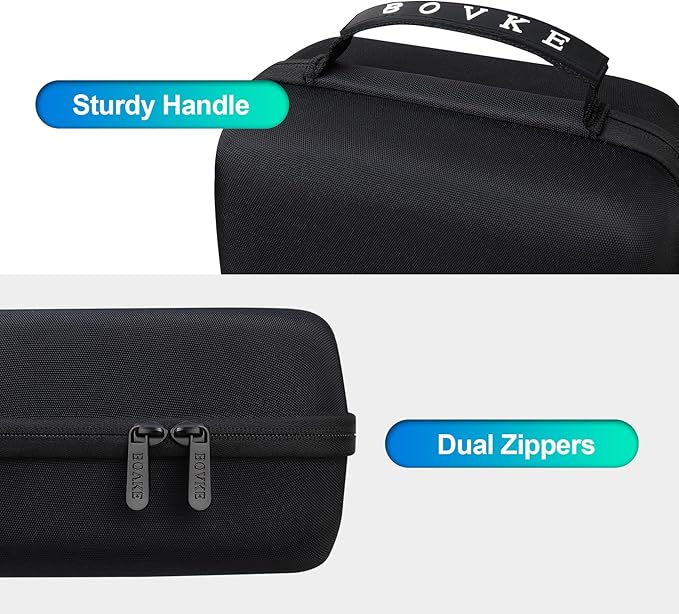 BOVKE Hard Drive Case for Seagate Expansion WD Elements My Book Desktop External Hard Drive HDD 6TB 8TB 10TB 12TB 14TB 16TB 18TB 22TB 24TB 26TB 28TB, 3.5 Inch Portable Desktop HDD Case, Black+Black
