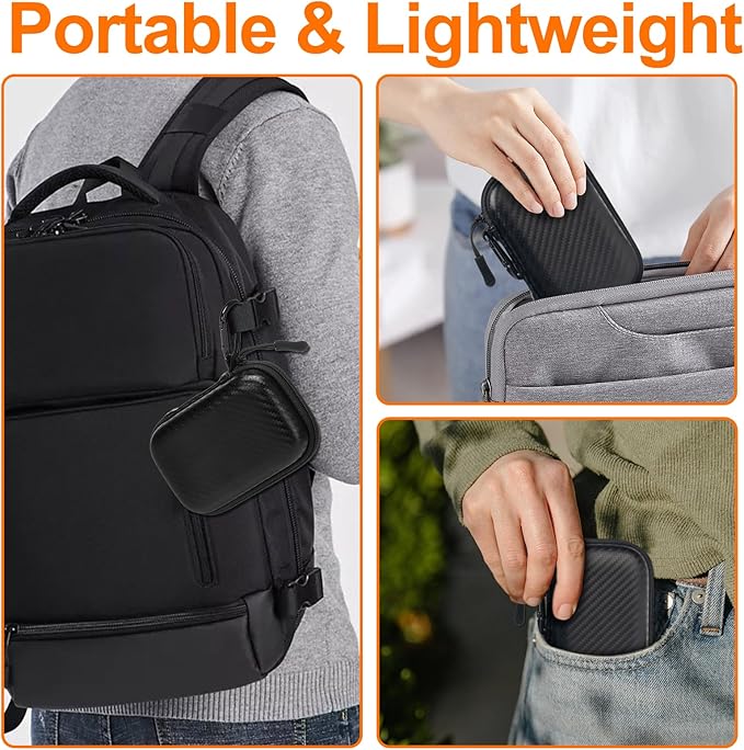Hard Case for SanDisk Extreme Pro/SanDisk Extreme Portable External SSD 1TB 2TB 4TB 500GB 8TB, Travel Case Protective Cover Storage Bag,Memory Card SD SDXC SDHC Card Storage Holder Organizer(Box Only)
