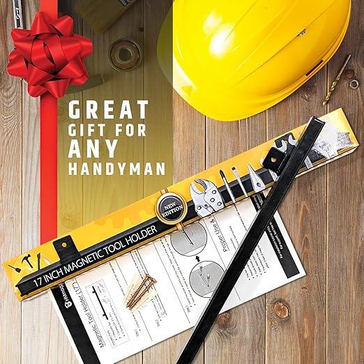 17" Heavy-Duty Magnetic Tool Holder (Upgraded Version) - Extremely Powerful Magnetic Pull Force to Hold Heavy Tools - Professional Space-Saving Magnetic Bar - Tool Organizer Rack/Strip