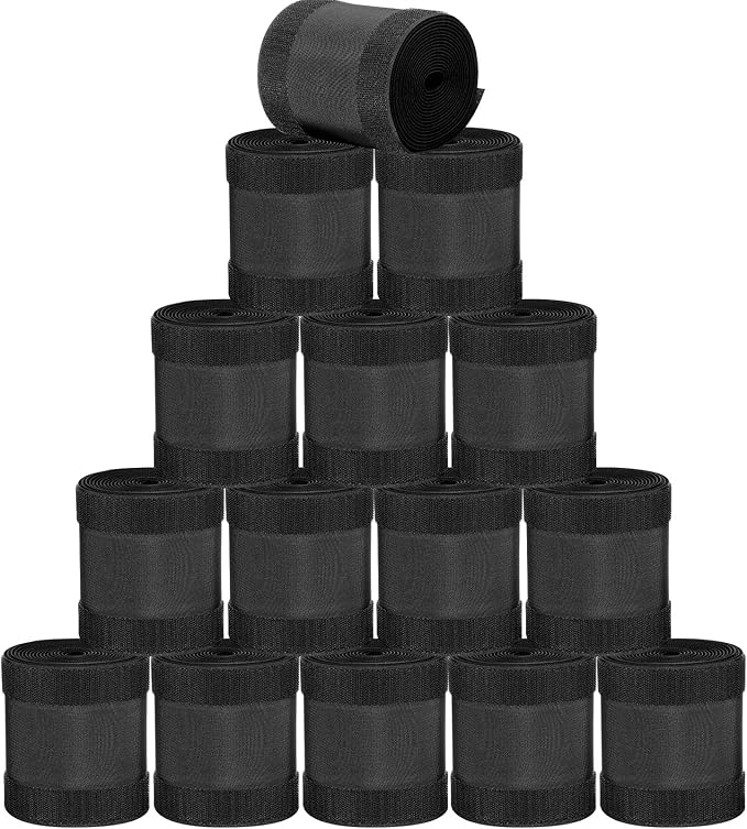 WILLBOND Carpet Cord Cover Cable Protector Floor Cover Cable Protector Management Only for Commercial Office Carpet(147.64 ft,Black)
