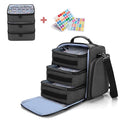 BAFASO Essential Oil Storage with 2 Sheet Labels, Essential Oil Case Holds 72 Bottles (15ml - 30ml), Black