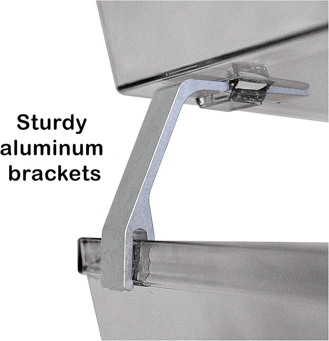 Acrimet Facility 2 Tier Letter Tray, Side Load, Letter Size/A4, Desktop File Organizer, Plastic (Clear Smoke Color)
