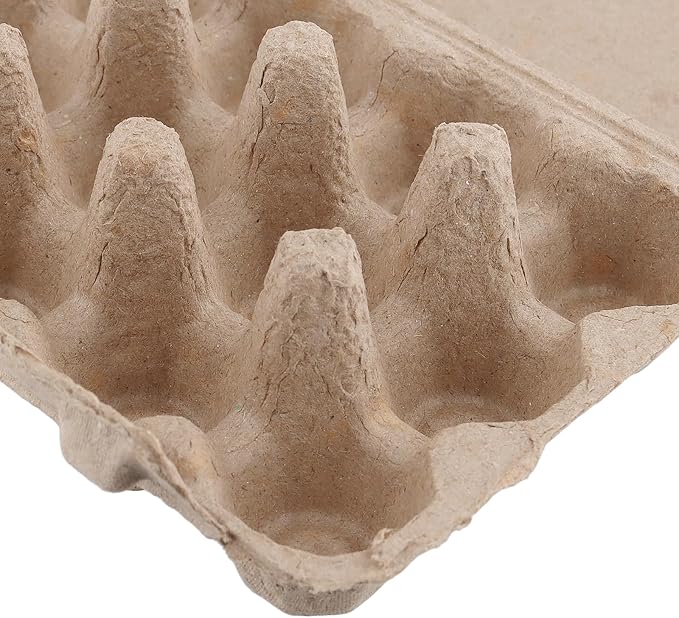60 Pack 12 Count Quail Egg Cartons, Paper Pulp Quail Egg Holders, Bulk Quail Egg Container Boxes for Storage Quail Egg for Market, Family, Refrigerator, Farm