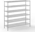 24" Deep x 72" Wide x 74" Height Wire Shelving Kit | 6-Tier | NSF Commercial Storage Rack Unit