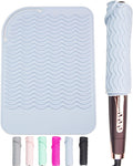 Heysam Flat Iron Case Travel Essentials Hair Straightener and Hair Curler 2-in-1, Heat-Resistant Silicone Mat Curling Iron for Hot Hair Tools, 9.0 x 6.5 inches, Multiple Colors