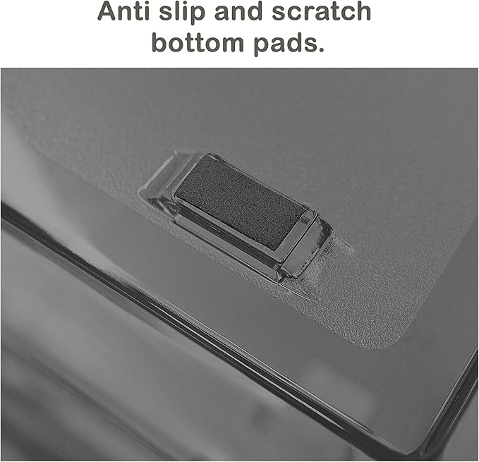 Acrimet Facility 2 Tier Letter Tray, Side Load, Letter Size/A4, Desktop File Organizer, Plastic (Clear Smoke Color)