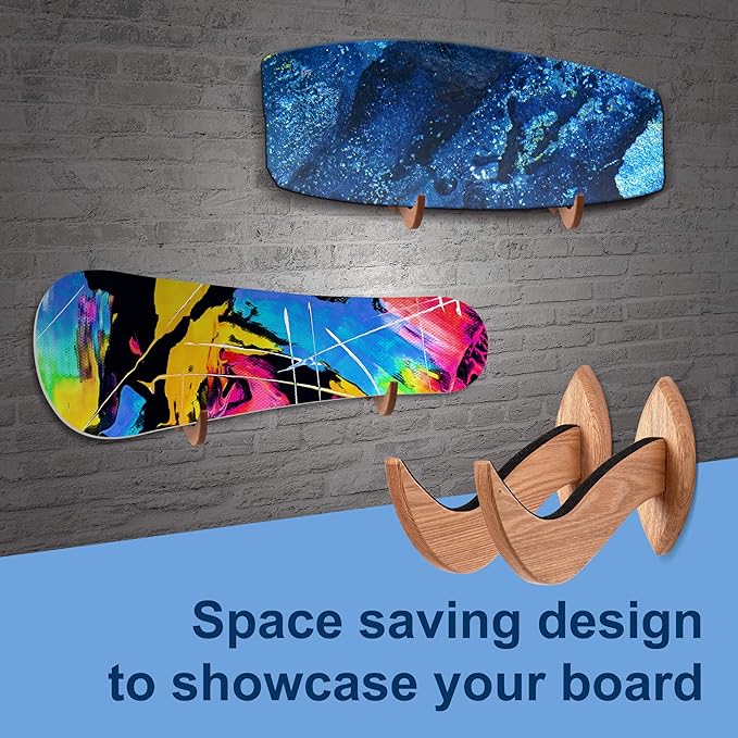 Hang 11 Surfboard Wall Mount - Surf Board Wall Hangers, Surfboard Mount, Beautiful Sustainable Wooden Rack, Perfect to Display Your Board, Surf Racks, Horizontal Hanger, Surfing Accessories