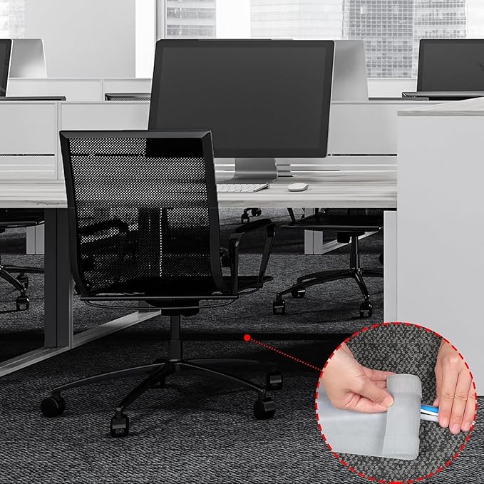 WILLBOND Carpet Cord Cover Cable Protector Floor Cover Cable Protector Management Only for Commercial Office Carpet(9.84 ft,Grey)