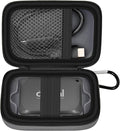 Carrying Case Compatible with Crucial X10/ X9 Pro 4TB/ 2TB/ 1TB Portable SSD, External Solid State Drive Hard Storage Holder Bag Fits for USB-C Cable (Box Only)（Dark-Grey）