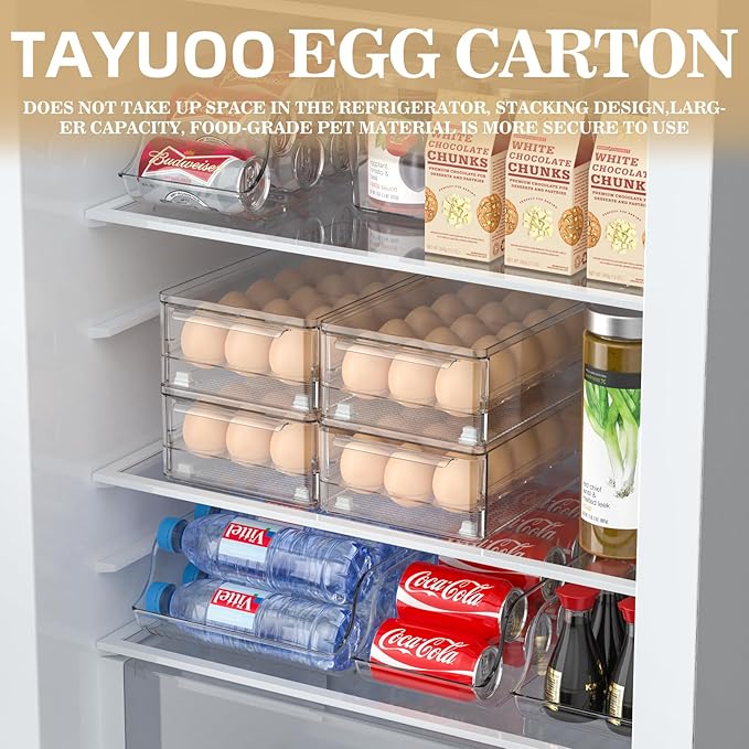 Acrylic Egg Box Transparent 18 and 36 Pack Storage for Refrigerator Kitchen Storage Size: 13.3 * 4.7 * 3.9 inches (1 pack)