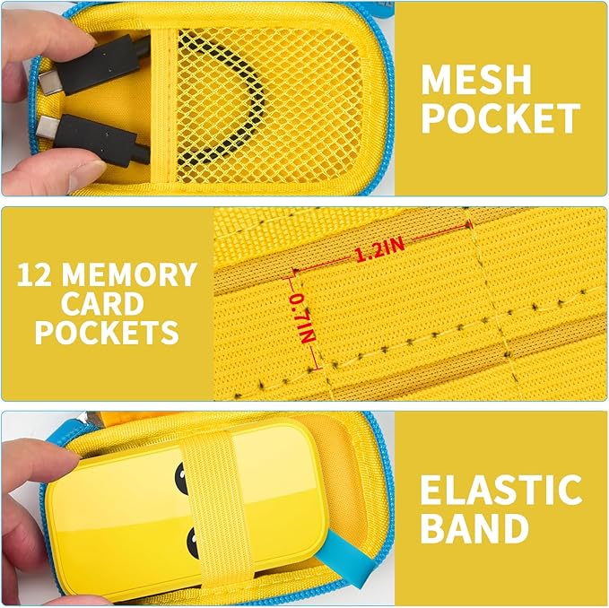 Hard Case Compatible for SanDisk 500GB/250GB/1TB/2TB Extreme Portable SSD - SDSSDE60-500G-G25 (Yellow)