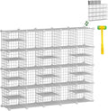Wire Cube Storage Organizer, 20 Cubes Converted into 23 Cubes, Sturdy Metal Grids Storage Shelf Closet Shelving Units and Storage, Shelves for Bedroom LIvingroom Office