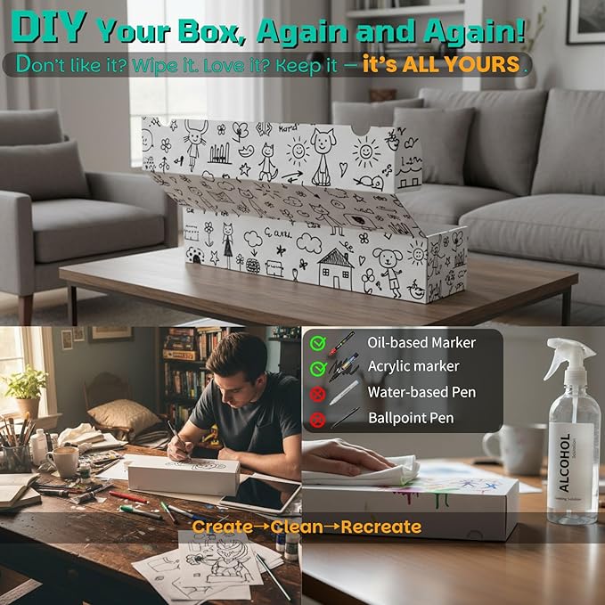 Collectible Trading Cards Storage Box, Card Storage Box with Trading Card Dividers, Collectible Trading Cards (10-Pack)