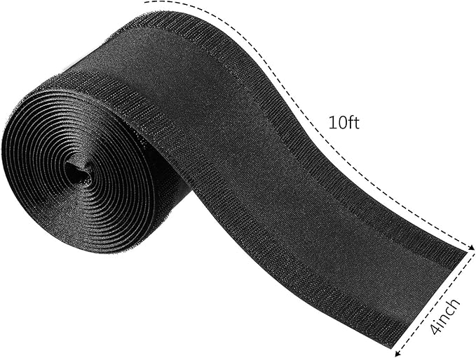 WILLBOND Carpet Cord Cover Cable Protector Floor Cover Cable Protector Management Only for Commercial Office Carpet(9.84 ft,Black)