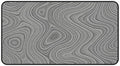 Brushed Metal Texture Desk Mat - Extended Mouse Pad & Desk Pad, Neoprene Surface, Non-Slip Rubber Base, Stitched Edges, Desk Protector for Keyboard & Mouse, Sizes 12x18/12x22/16x32 (Damascus, 12x22)