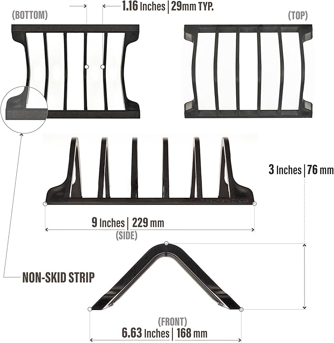 Prosumer's Choice Universal Charging Rack Organizer - Multi Device Stand Holds 5 Tablets or Smartphones - Desktop Tablet Holder and Storage Station - Compact Tech Organizer Dock for Home or Office