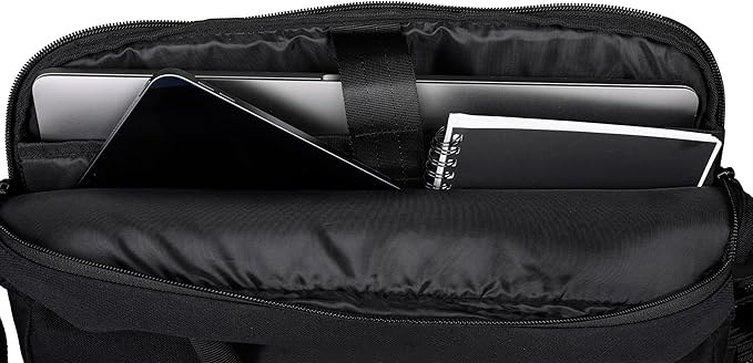 Kenneth Cole Recycled Polyester Slim 16" Laptop Business Briefcase, Black