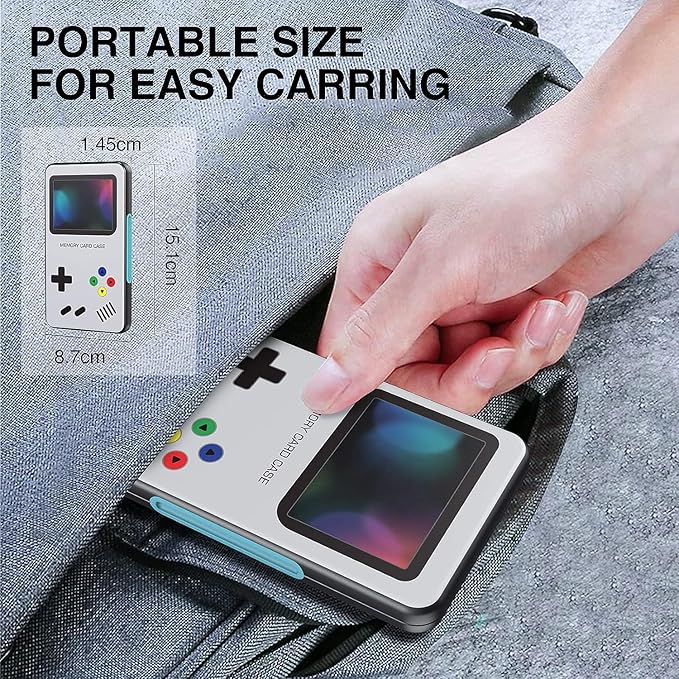 HEIYING SD Card Holder for SD/TF Cards,Portable Memory Card Storage Case Compatible with 20 SDXC SDHC and 20 TF Cards Slots