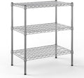 18" Deep x 30" Wide x 34" Height Wire Shelving Kit | 3-Tier | NSF Commercial Storage Rack Unit