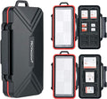 PROfezzion 48 Slots Weatherproof Memory Card Carrying Case Holder for CFexpress Type B, XQD, CF, Cfast, CompactFlash, CF Express Type-B, SD & MicroSD Cards (Not for CFexpress Type-A Card)