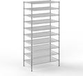 24" Deep x 42" Wide x 86" Height Wire Shelving Kit | 10-Tier | NSF Commercial Storage Rack Unit