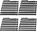Socket Organizer Drive ABS Tools - Black Socket Holder, Premium Quality 30 Pieces Socket Holders Kit 1/4-Inch x 160 Clips, 3/8-Inch x 150 Clips, 1/2-Inch x 120 Clips（30PC,Black)