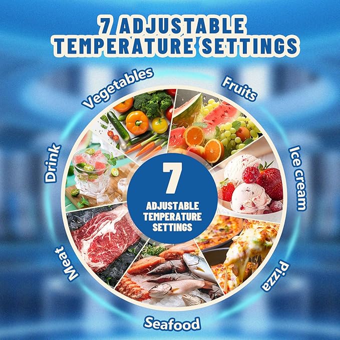Tiny Personal Capacity Silver Refrigerator with Freezer Double Door Mini Fridge Small Apartment Refrigerator with 7 Adjustable Temp Control