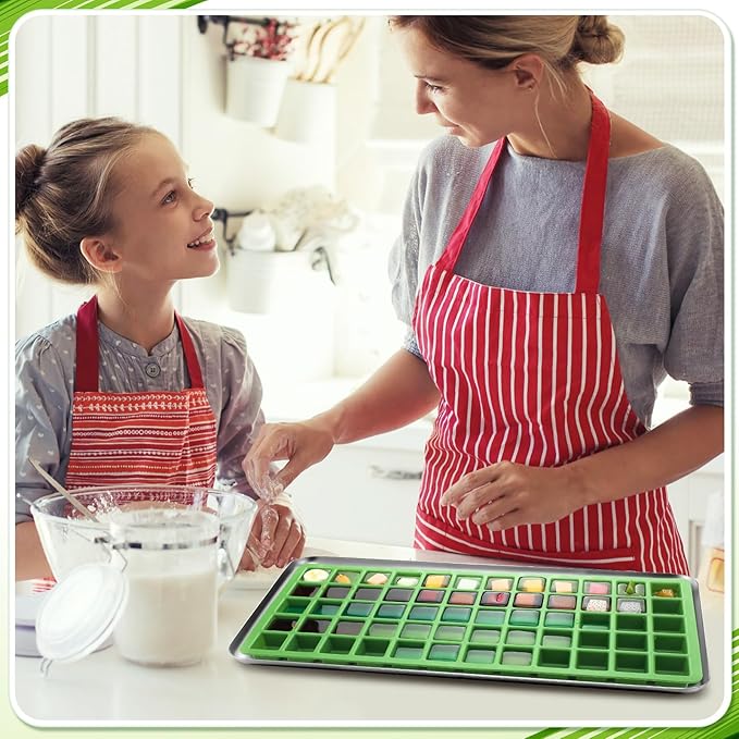 2 Pcs Silicone Food Molds for Harvest Right Freeze Dryer Harvest Right Medium Square Trays Dividers Food Mold for Fruit Vegetable Cake Freeze Drying Accessories (Medium)