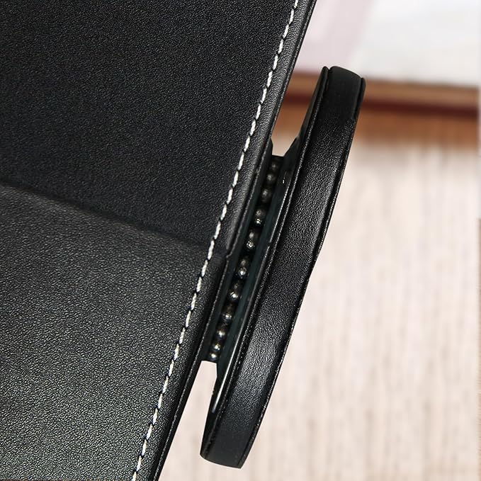 Remote Control Holder, Swivel 9 Rooms Desk Organizer and Decorations for Living Room, Leather Bedside Storage Caddy for TV Controllers/ Makeup Brush Pen/ Office Stationery/ Art Supplies/ Eyeglasses