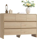 AMERLIFE Drawer Dresser for livingroom, Modern Chest of Storage Drawers with Rounded Corners, Wood Cabinet Organizer for Apartment, Nursery, Easy Assembly, Natural Oak