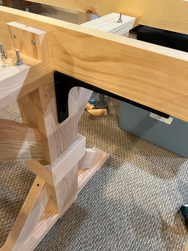 30 INCH x 18 INCH Shelf Brackets,L Shelf Brackets,Vertical Angle, Premium Alloy Metal Heavy Duty Shelf Bracket, high Strength Mounting Hardware Included, Corner Brace Joint,Pack of 2.