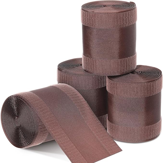 WILLBOND Carpet Cord Cover Cable Protector Floor Cover Cable Protector Management Only for Commercial Office Carpet(39.37 ft,Brown)