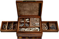 Shanik Wooden Jewelry Box for Women – Elegant Organizer with Ring Cushions, Pull-Out Drawers & Necklace/Earring Storage, Compact Gift for Jewelry Lovers