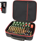 Battery Organizer Storage Case with Tester, Battery Holder Organizer Fit for 126+ Batteries AA AAA C D 9V LR44 CR2032